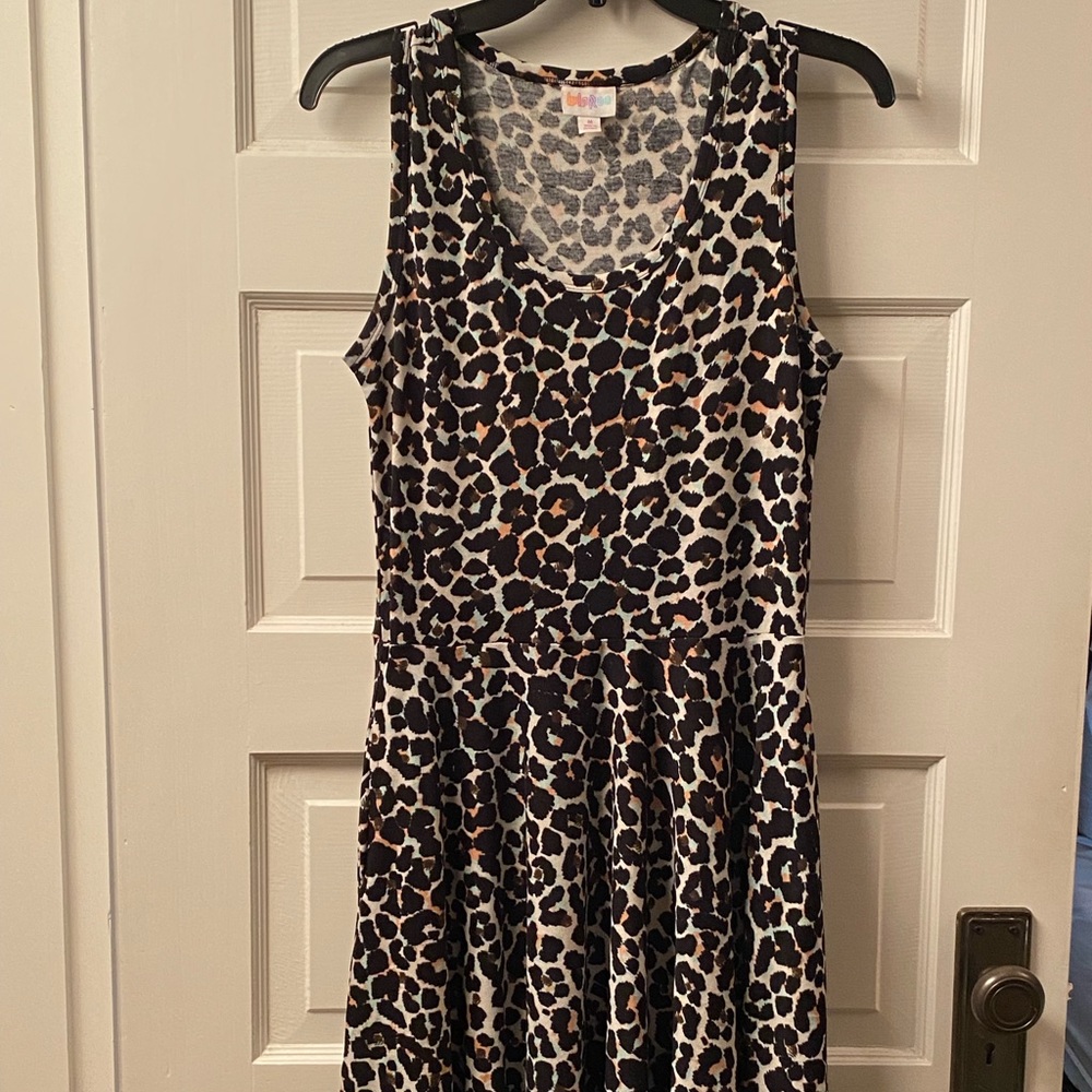Like new LuLaRoe Nicki Tank Dress Animal Print